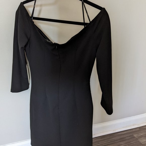 Lulus black three quarter sleeve dress - Picture 2 of 5